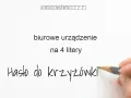 Urządzenie biurowe w krzyżówce? Gotowe hasła i podpowiedzi!