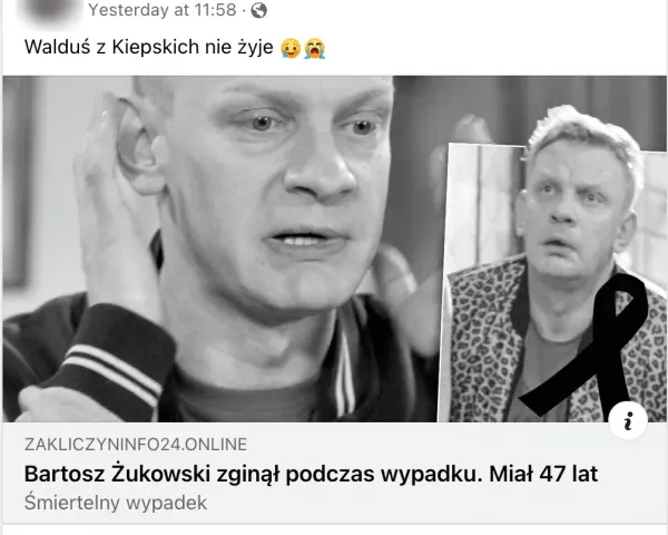 Bartosz Żukowski żyje! Rozwiewamy plotki i sprawdzamy, co u aktora