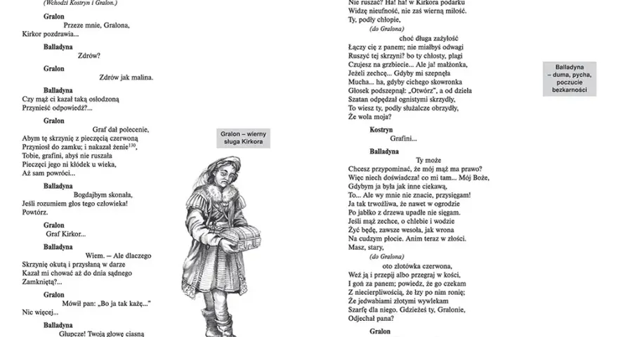 Balladyna: Postacie do krzyżówki Szybka ściąga (liczba liter)