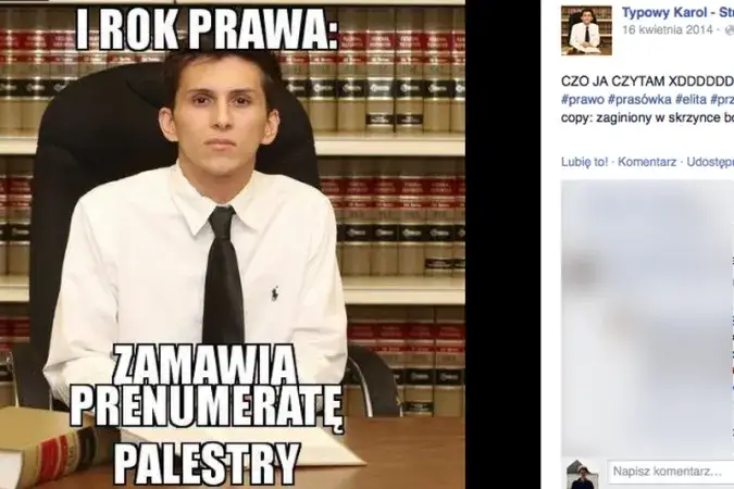 mem student prawa książki