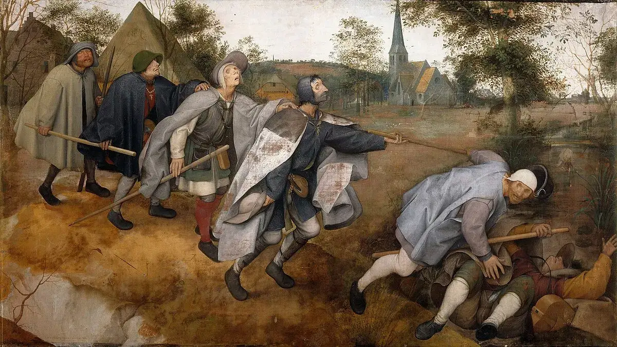 Pieter Bruegel Starszy Przypowieść o ślepcach obraz