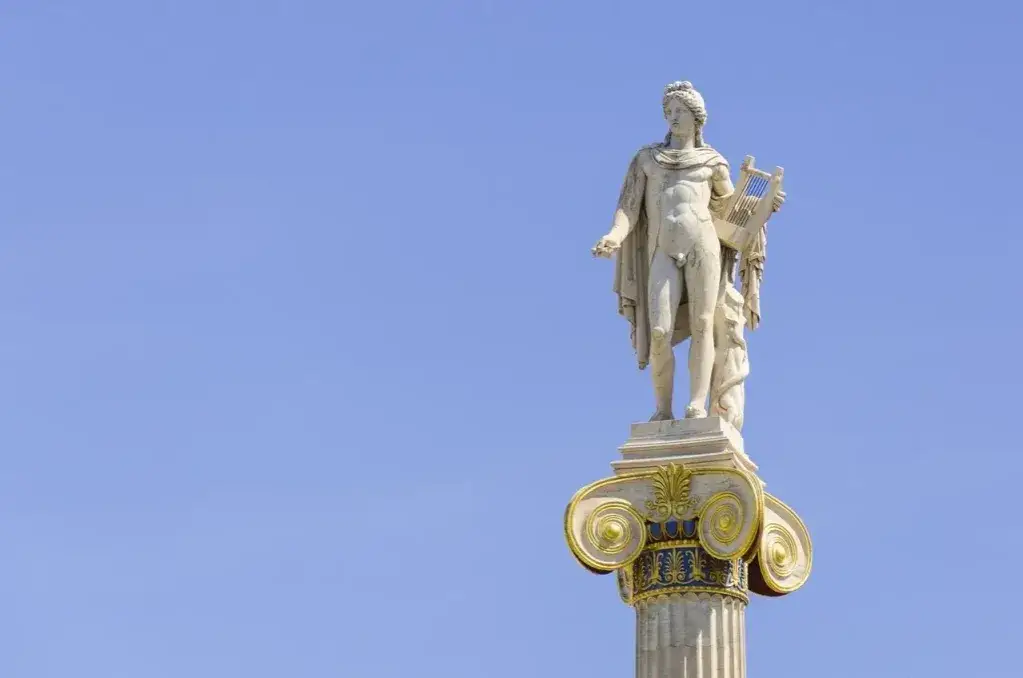 atrybuty apolla lira łuk wawrzyn